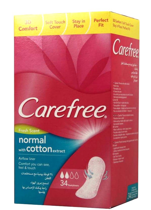 Carefree Cotton ყოველდღიური ჰიგიენური საფენი