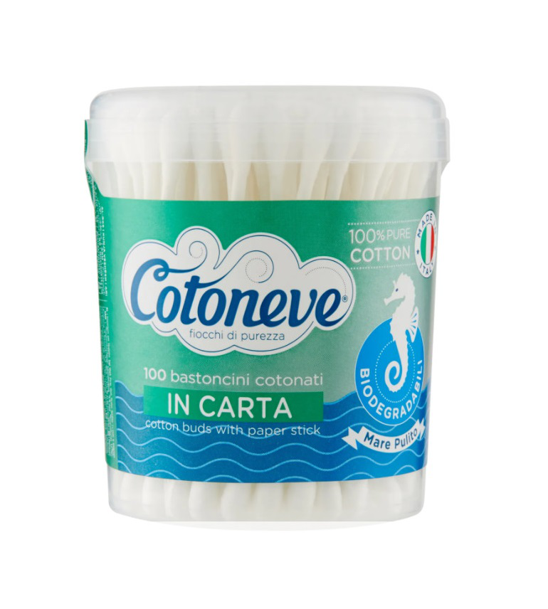 Cotoneve ყურის ჩხირი, 100 ცალი