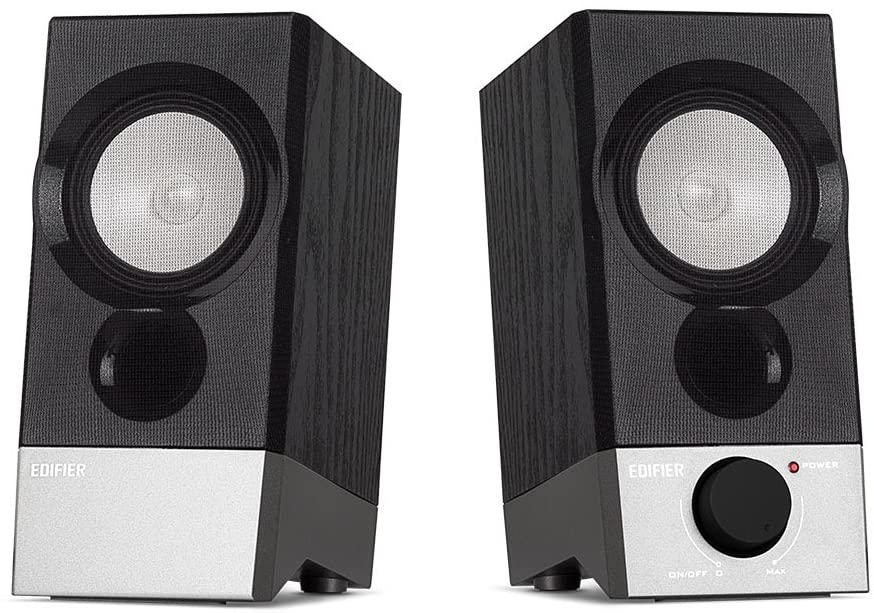 Edifier R19U 2.0 USB Multimedia System 4W Home Audio Speaker Black and Silver