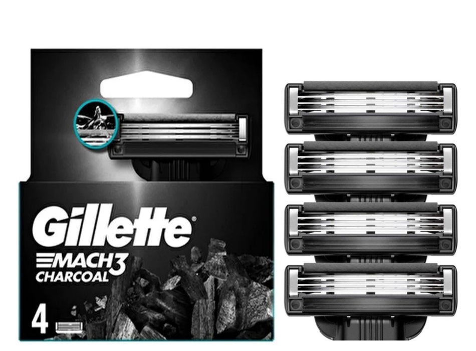 Gillette Mach3  Charcoal​​​​​​​ საპარსი პირი