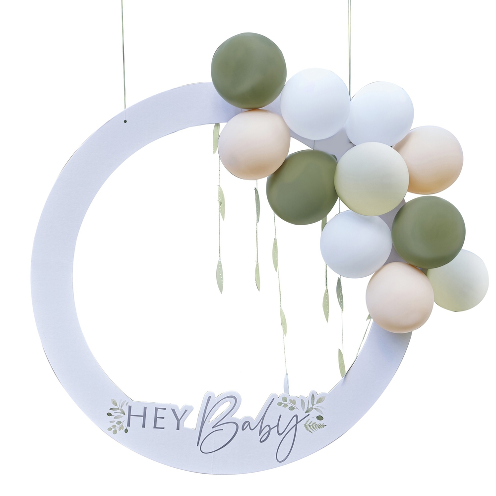 Ginger Ray, Baby Shower, ბანერის & ბუშტების ნაკრები, 68 x 68 სმ.