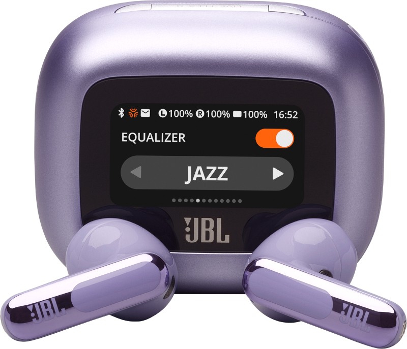 JBL Live Flex 3 True Wireless Noise Cancelling Earphones With Screen Purple
