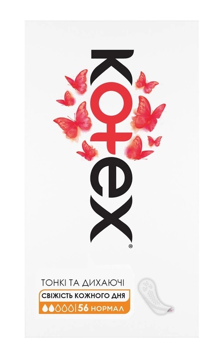 Kotex Normal ყოველდღიური ჰიგიენური საფენი 2 წვეთიანი