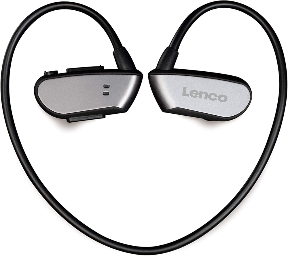 Lenco BTX-860BK 2-in-1 Waterproof Bluetooth Headset with Built-in MP3 Player Black