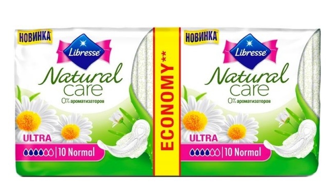 Libresse Natural Care ჰიგიენური საფენი 4 წვეთიანი