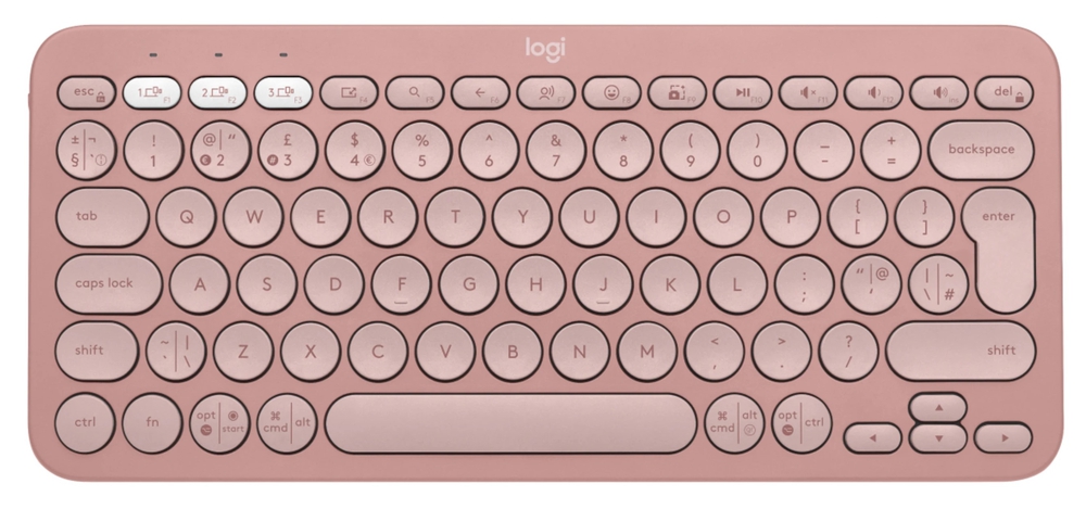 Logitech K380s Pebble Keys 2 Keyboard Rose