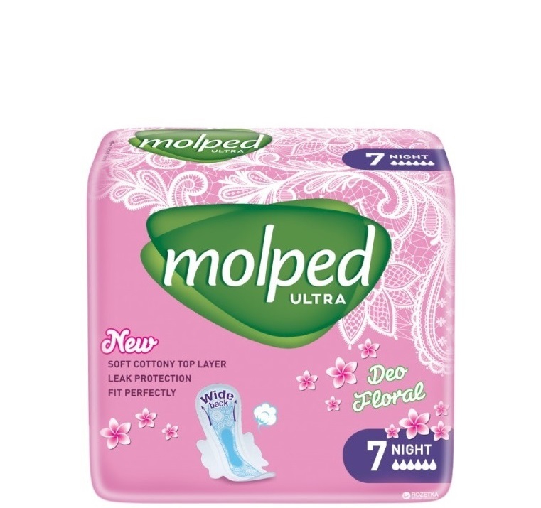 Molped ჰიგიენური საფენი Night 6 წვეთიანი