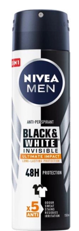 Nivea Black & White Invisible Extra Men დეოდორანტი