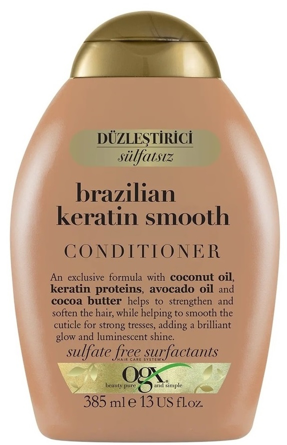 OGX Brazilian Keratin Smooth თმის კონდიციონერი 385 მლ