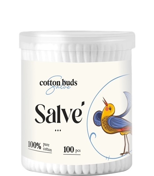 Salve ბამბის ჩხირები, 100 ცალი