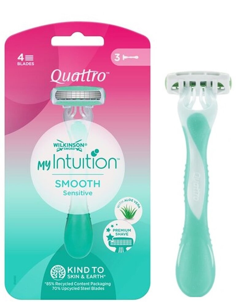 Wilkinson Sword My Intuition ერთჯერადი საპარსი, 3 ცალი