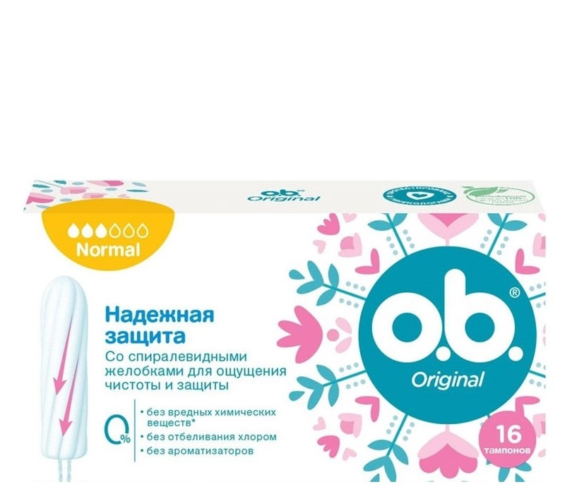 o.b. Original Normal ტამპონი 3 წვეთიანი