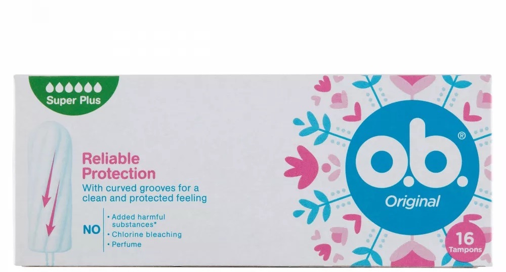 o.b. Original Super Plus ტამპონი 6 წვეთიანი