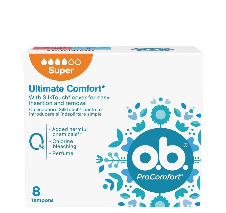 o.b. ProComfort Super ტამპონი 4 წვეთიანი