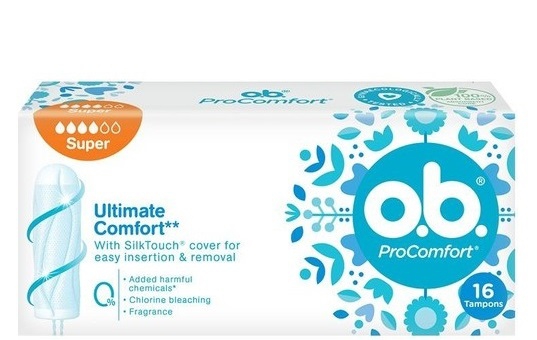 o.b. ProComfort Super ტამპონი 4 წვეთიანი