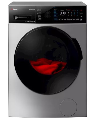 სარეცხი მანქანა Hansa WHK8141D4BSG Washing Machine Silver