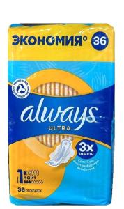 Always Ultra Light ჰიგიენური საფენი 3 წვეთიანი