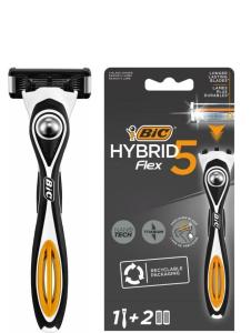BIC Men Hybrid Flex 5 საპარსი დანადგარი + 2 თავი