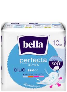 Bella Perfecta Ultra Blue Extra Soft ჰიგიენური საფენი 4 წვეთიანი