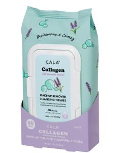 Cala Collagen მაკიაჟის მოსაშორებელი ხელსახოცი