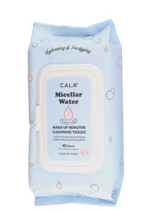 Cala Micellar Water მაკიაჟის მოსაშორებელი ხელსახოცი