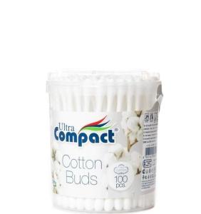 Compact ყურის ჩხირი, 100 ცალი