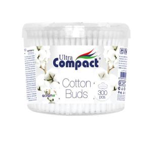 Compact ყურის ჩხირი, 300 ცალი