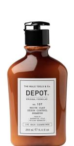 Depot Men White Clay 107 ცხიმიანი თმის შამპუნი 250 მლ