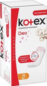 Kotex Deo Normal ყოველდღიური ჰიგიენური საფენი 2 წვეთიანი