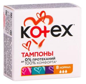 Kotex Normal ტამპონი 3 წვეთიანი