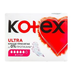 Kotex Ultra Super ჰიგიენური საფენი 5 წვეთიანი