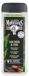 Le Petit Marseillais Cade Wood & Fern 4-1 შხაპ-გელი 400 მლ