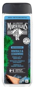 Le Petit Marseillais Minerals & Cedarwood 4-1 შხაპ-გელი 400 მლ