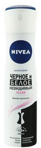 Nivea Black & White Invisible Transparent დეოდორანტი