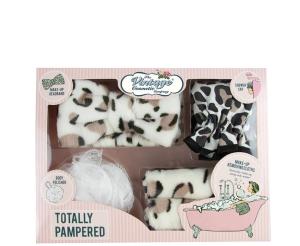 The Vintage Cosmetic Totally Pampered Leopard სასაჩუქრე ნაკრები