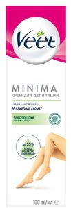 Veet Minima დეპილაციის კრემი მშრალი კანისთვის
