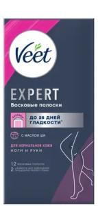Veet ცვილის ზოლები დეპილაციისთვის
