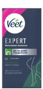 Veet ცვილის ზოლები დეპილაციისთვის