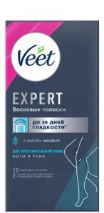 Veet ცვილის ზოლები დეპილაციისთვის