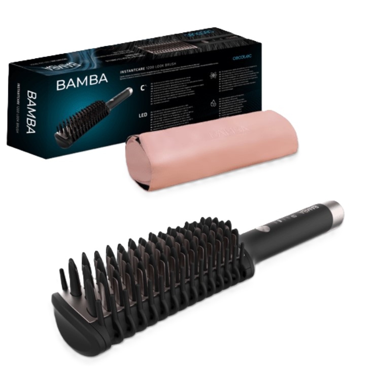 თმის უთო Cecotec 4286 InstantCare 1200 Straightening Brush Black/Pink