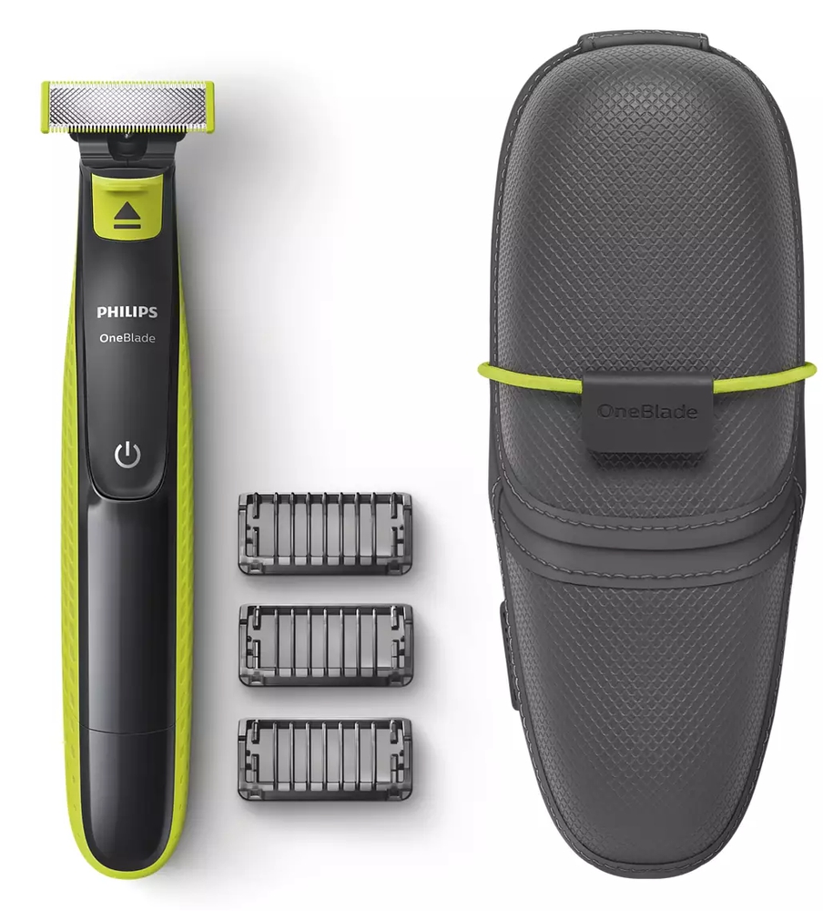 ტრიმერი Philips OneBlade QP2520/65 Waterproof Beard Shaver & Trimmer Black/Yellow