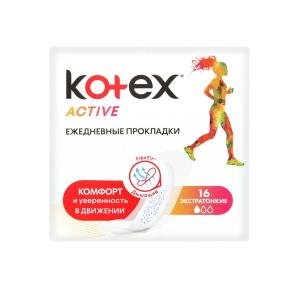 kotex - კოტექსი საფენი ყოველდღიური NON DEO 16ცალი 7893