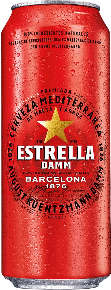 Estrella Damm, ლაგერი, გაფილტრული ლუდი, 500 მლ.