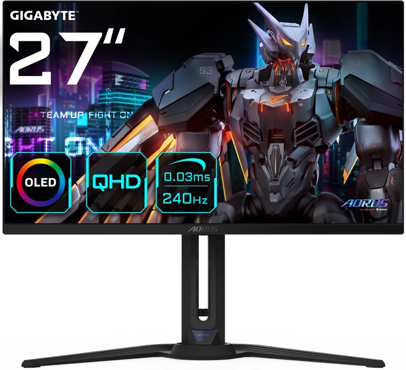 Gigabyte AORUS FO27Q2 27" QD-OLED Gaming Monitor Black