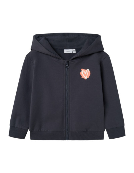 ბავშვის ჯემპრი/ჟაკეტი NAME IT - NMFNONNA NREG SWEAT CARD WH BRU