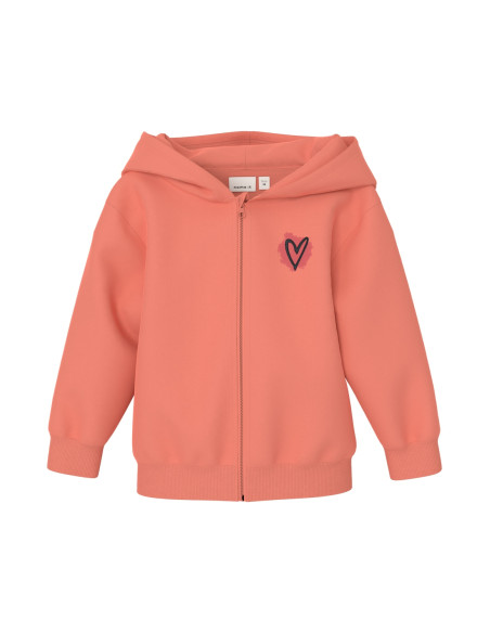 ბავშვის ჯემპრი/ჟაკეტი NAME IT - NMFNONNA NREG SWEAT CARD WH BRU