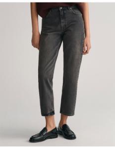 ქალის ჯინსი Gant - STRAIGHT CROPPED JEANS