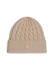 ქალის ქუდი Tommy Hilfiger - TH NAVAL CABLE BEANIE