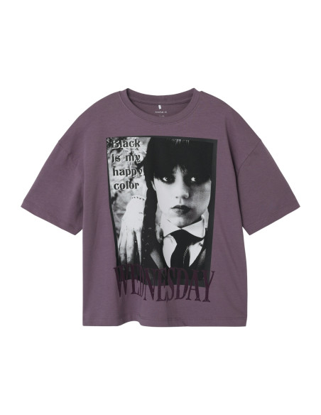 მაისური NAME IT - NKFADMA WEDNESDAY SS RLX TOP BOX SKY