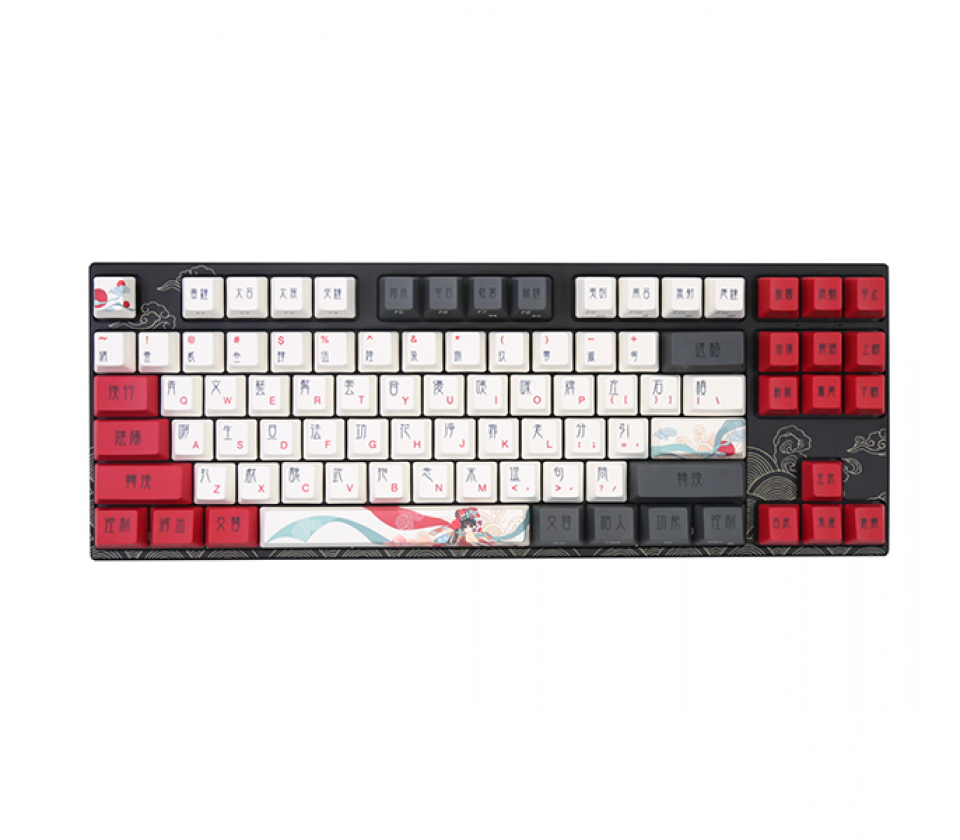 Varmilo Keyboard MA87M V2 Peking Opera, EC Rose Mechanical